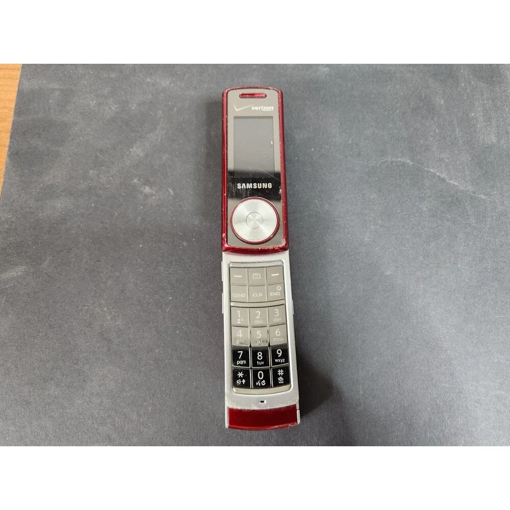Samsung Juke SCH-U470 Red & Silver Verizon MP3 Swivel Phone For Parts or Repair